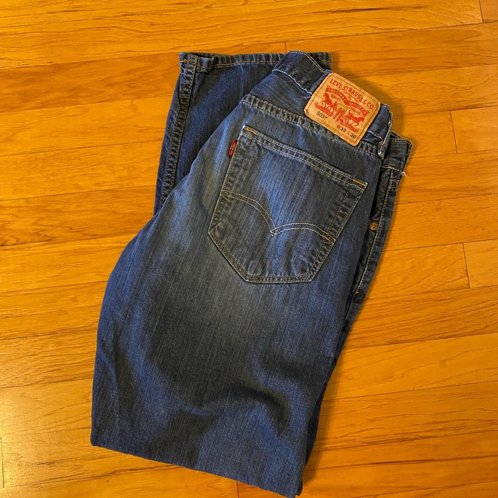 Levi’s 505 Men’s Blue Jeans 33 X 30